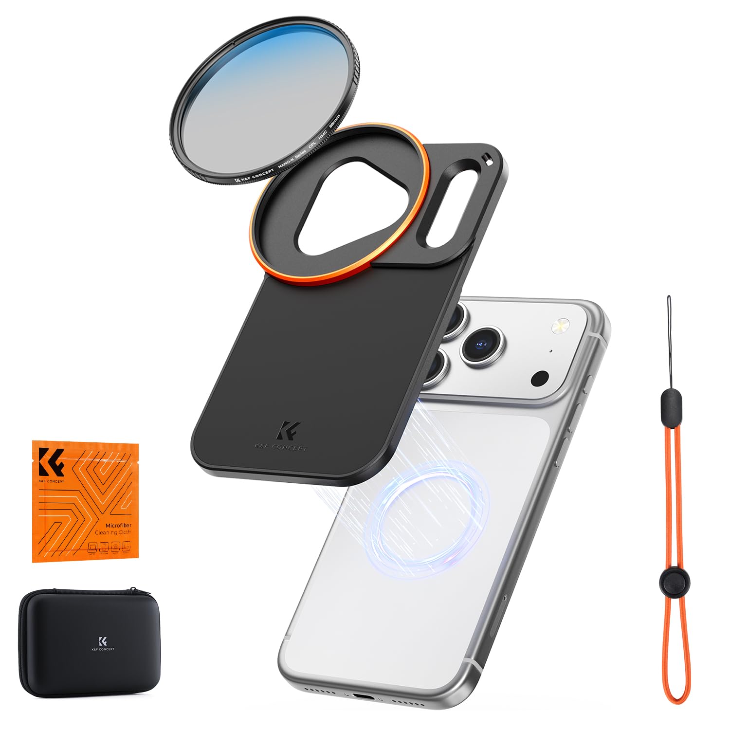 Amazon.co.jp: K&F CONCEPT iPhone 17 Pro Max専用 CPLフィルター 58mm